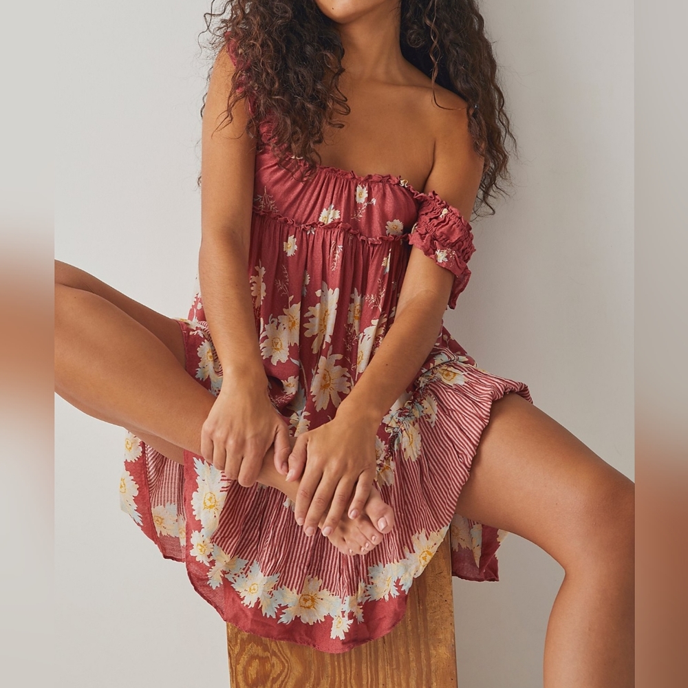 ❤️FREE PEOPLE BALI WILD DAISY SLIP DRESS SIZE M